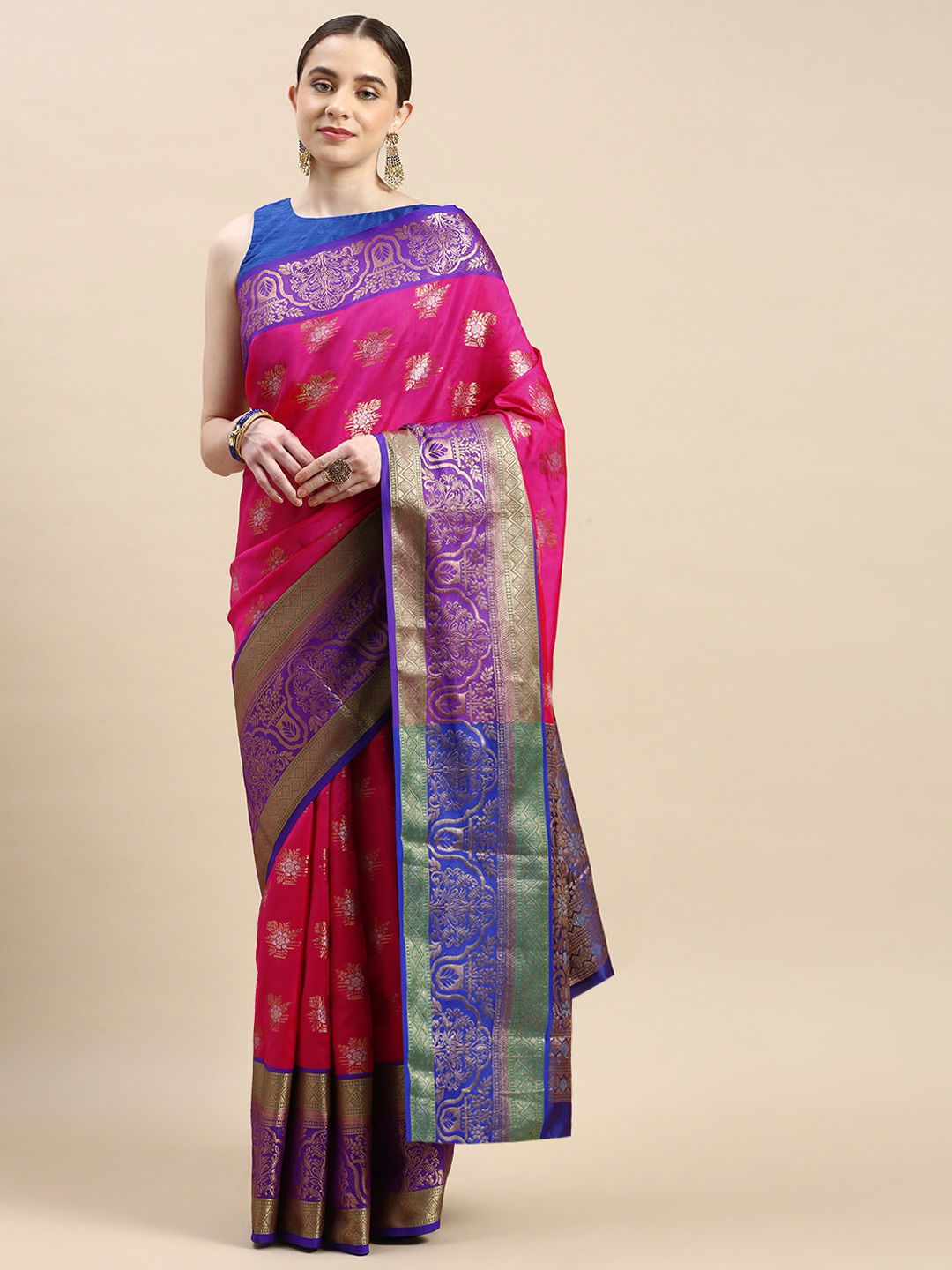 Kumkum 2 By Policona Silk Kanchipuram Saree Catalogue